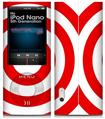 iPod Nano 5G Skin Bullseye Red and White