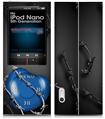 iPod Nano 5G Skin Barbwire Heart Blue