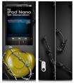 iPod Nano 5G Skin Barbwire Heart Yellow