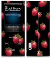 iPod Nano 5G Skin Strawberries on Black