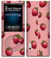 iPod Nano 5G Skin Strawberries on Pink