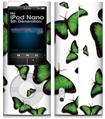 iPod Nano 5G Skin Butterflies Green