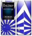 iPod Nano 5G Skin Rising Sun Japanese Flag Blue