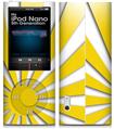 iPod Nano 5G Skin Rising Sun Japanese Flag Yellow