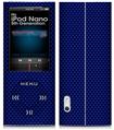 iPod Nano 5G Skin Carbon Fiber Blue