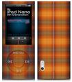 iPod Nano 5G Skin Plaid Pumpkin Orange
