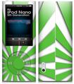 iPod Nano 5G Skin Rising Sun Japanese Flag Green