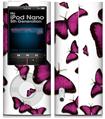 iPod Nano 5G Skin Butterflies Purple