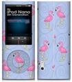 iPod Nano 5G Skin Flamingos on Blue
