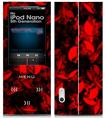 iPod Nano 5G Skin Skulls Confetti Red