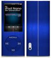 iPod Nano 5G Skin Simulated Brushed Metal Blue