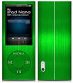 iPod Nano 5G Skin Simulated Brushed Metal Green