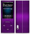iPod Nano 5G Skin Simulated Brushed Metal Purple