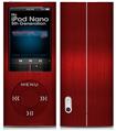 iPod Nano 5G Skin Simulated Brushed Metal Red