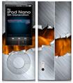 iPod Nano 5G Skin Ripped Metal Fire