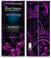 iPod Nano 5G Skin Twisted Garden Purple and Hot Pink