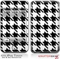 iPod Touch 2G & 3G Skin Kit Houndstooth Black and White