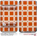 iPod Touch 2G & 3G Skin Kit Squared Burnt Orange