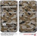 iPod Touch 2G & 3G Skin Kit HEX Mesh Camo 01 Tan