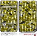 iPod Touch 2G & 3G Skin Kit HEX Mesh Camo 01 Yellow