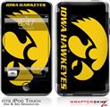 iPod Touch 2G & 3G Skin Kit Iowa Hawkeyes Herky Gold on Black