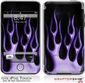iPod Touch 2G & 3G Skin Kit Metal Flames Purple