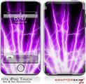 iPod Touch 2G & 3G Skin Kit Lightning Purple