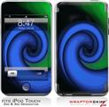 iPod Touch 2G & 3G Skin Kit Alecias Swirl 01 Blue
