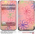 iPod Touch 2G & 3G Skin Kit Kearas Flowers on Pink