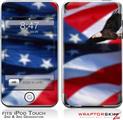 iPod Touch 2G & 3G Skin Kit Ole Glory Bald Eagle