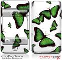 iPod Touch 2G & 3G Skin Kit Butterflies Green