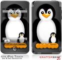 iPod Touch 2G & 3G Skin Kit Penguins on Black
