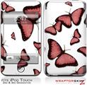 iPod Touch 2G & 3G Skin Kit Butterflies Pink