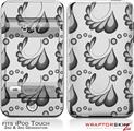 iPod Touch 2G & 3G Skin Kit Petals Gray
