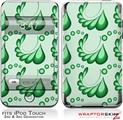iPod Touch 2G & 3G Skin Kit Petals Green