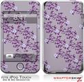 iPod Touch 2G & 3G Skin Kit Victorian Design Purple