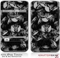 iPod Touch 2G & 3G Skin Kit Skulls Confetti White