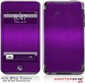 iPod Touch 2G & 3G Skin Kit Simulated Brushed Metal Purple