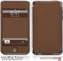 iPod Touch 2G & 3G Skin Kit Solids Collection Chocolate Brown