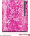 Sony PS3 Skin Triangle Mosaic Fuchsia