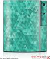 Sony PS3 Skin Triangle Mosaic Seafoam Green