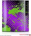 Sony PS3 Skin Halftone Splatter Green Purple