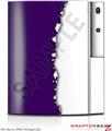 Sony PS3 Skin Ripped Colors Purple White