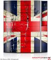 Sony PS3 Skin Painted Faded and Cracked Union Jack British Flag