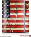 Sony PS3 Skin Painted Faded and Cracked USA American Flag