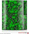 Sony PS3 Skin Scattered Skulls Green