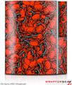 Sony PS3 Skin Scattered Skulls Red