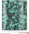 Sony PS3 Skin Scattered Skulls Seafoam Green