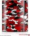 Sony PS3 Skin WraptorCamo Digital Camo Red