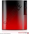 Sony PS3 Skin Smooth Fades Red Black